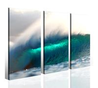 Quadro onda marina Crash spry stampa surfing surf mare alto grande lido