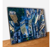 Quadro Pannello Città dall'Alto Stampa Quadri Moderni Grattacieli Veduta Aerea