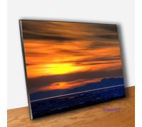 Quadro Pannello Tramonto Stampa su Tavola Quadri Moderni Natura Paesaggi