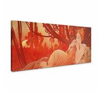 Quadro Panoramico Mucha "Crepuscolo" - 1,00 M X 0,40 M