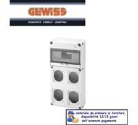 QUADRO PARETE GEWISS Q-DIN 10 MODULI 4 FLANGE GW68003N.