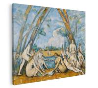 Quadro Paul Cézanne Canvas Tela "Le grandi bagnanti" Telaio in legno