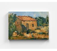 Quadro Paul Cézanne casa abbandonata colorato casa arte quadro su tela decora...