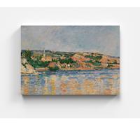 Quadro Paul Cézanne The Village House colorato casa arte quadro su tela...