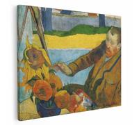 Quadro - Paul Gauguin Canvas - Van Gogh mentre dipinge girasol - Telaio in legno