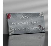 Quadro Personalizzato con il tuo Testo |Q1197| La tua Frase Stampata su Tela