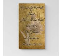 Quadro Personalizzato con il tuo Testo |Q1352| La tua Frase Stampata su Tela
