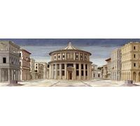 Quadro PIERO DELLA FRANCESCA La Città Ideale Stampa su Mdf o Tela Swarovski Casa