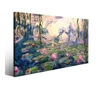 Quadro pittore famoso Claude Monet stampa su tela Ninfee (particolare)