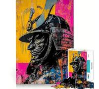 Quadro raffigurante un guerriero samurai, puzzle da 1000 pezzi per adulti, gioco per allenare la mente, divertimento per tutta la famiglia, taglio di precisione, regalo adorabile (38x26cm)