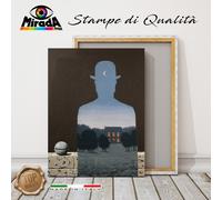 QUADRO Renè Magritte Il Donatore Felice STAMPA TELA CANVAS FINE ART PREGIO luna
