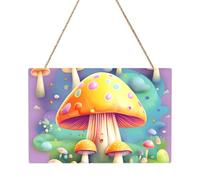 Quadro rettangolare con fungo fantasy Dream. 20,3 x 30,5 cm. Elegante decorazione da parete moderna per la casa per migliorare il tuo spazio.
