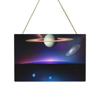 Quadro rettangolare Cosmic Saturn. 20,3 x 30,5 cm. Elegante decorazione da parete moderna per la casa per migliorare il tuo spazio.