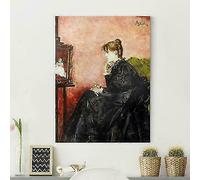 QUADRO RIPRODUZIONE D'AUTORE RITRATTO DONNA 160X120 CM