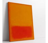 Quadro Rothko Arancio- Riproduzione Artistica - Quadro su tela pronto da appendere con kit montaggio incluso arredamento casa e ufficio - 100x150cm