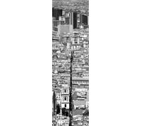 Quadro Spaccanapoli Bianco Nero Napoli Stampa su Mdf o Tela Swarovski Pannello