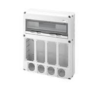 Quadro Stagno Gewiss Q-DIN GW68015N IP65 20 Moduli DIN 4 Prese Interbloccate