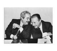 quadro stampa su pannello in legno mdf - quadri famosi falcone e borsellino