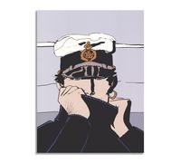 quadro stampa su pannello in legno mdf - quadri famosi fumetti Corto Maltese