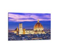 Quadro Stampa su Tela con Telaio in Legno firenze duomo