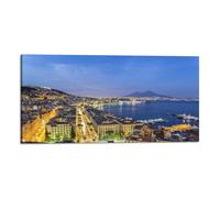 Quadro Stampa su Tela con Telaio in Legno napoli vesuvio