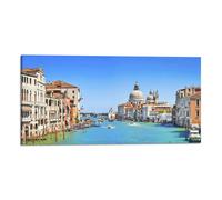 Quadro Stampa su Tela con Telaio in Legno panorama venezia