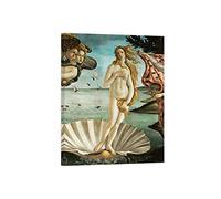 Quadro Stampa su Tela con Telaio in Legno Sandro Botticelli La Nascita di Venere (Detail) Misura 40x30 CM (15,75x11,81 Inches)