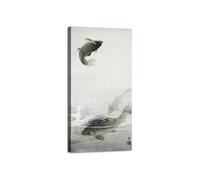 Quadro stampa su tela con vernice effetto dipinto - arte giapponese