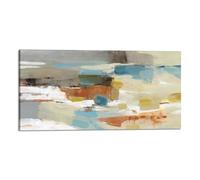 Quadro stampa su tela con vernice effetto dipinto - astratto moderno