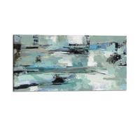 Quadro stampa su tela con vernice effetto dipinto - astratto moderno
