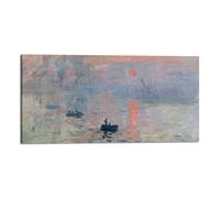 Quadro stampa su tela con vernice effetto dipinto - claude monet