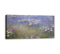 Quadro stampa su tela con vernice effetto dipinto - claude monet