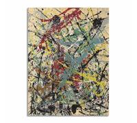 Quadro stampa su tela con vernice effetto dipinto - Jackson Pollock