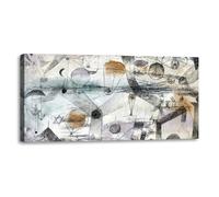 Quadro stampa su tela con vernice effetto dipinto - paul klee