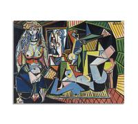 Quadro stampa su tela con vernice effetto dipinto - picasso Les Femmes d'Alger