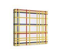 Quadro stampa su tela con vernice effetto dipinto - piet mondrian
