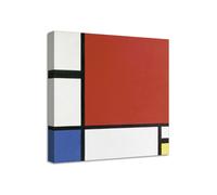Quadro stampa su tela con vernice effetto dipinto - piet mondrian