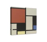 Quadro stampa su tela con vernice effetto dipinto - piet mondrian