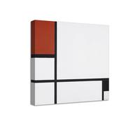 Quadro stampa su tela con vernice effetto dipinto - piet mondrian