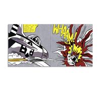 Quadro stampa su tela con vernice effetto dipinto - Roy Lichtenstein