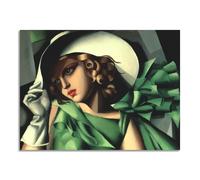 Quadro stampa su tela con vernice effetto dipinto - Tamara de Lempicka
