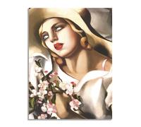 Quadro stampa su tela con vernice effetto dipinto - Tamara de Lempicka