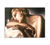 Quadro stampa su tela con vernice effetto dipinto - Tamara de Lempicka