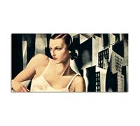 Quadro stampa su tela con vernice effetto dipinto - Tamara de Lempicka