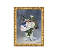 Quadro stampa su tela effetto dipinto con cornice in legno oro - Edouard Manet