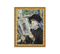 Quadro stampa su tela effetto dipinto con cornice in legno oro - Edouard Manet