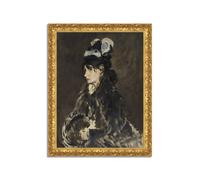 Quadro stampa su tela effetto dipinto con cornice in legno oro - Edouard Manet