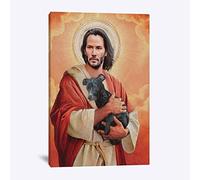 Quadro stampato su tela Wall Art Modern HD Poster Keanu Reeves Meme Jesus Portrait Pictures, for Bedroom Home Decoration Nessuna cornice (Size : 60x80cm No Frame)