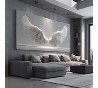 Quadro Stampe su Tela Ali D'angelo Fantasy Moderne Senza Cornice 80x160cm
