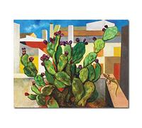 Quadro Stile Siciliano, Stampa su Tela Canvas, 50 x 40 cm., Bagheria Riproduzione Guttuso, Sicilian Art Design. Misure Personalizzabili su Richiesta